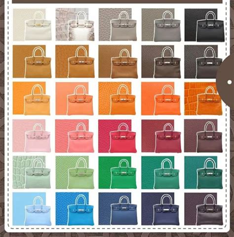 hermes birkin colours 2018|hermes colour chart.